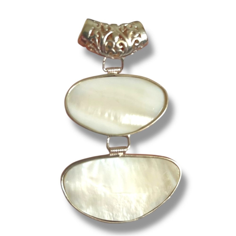 Silver Filigree Abalone Pendant - Picture 3 of 6